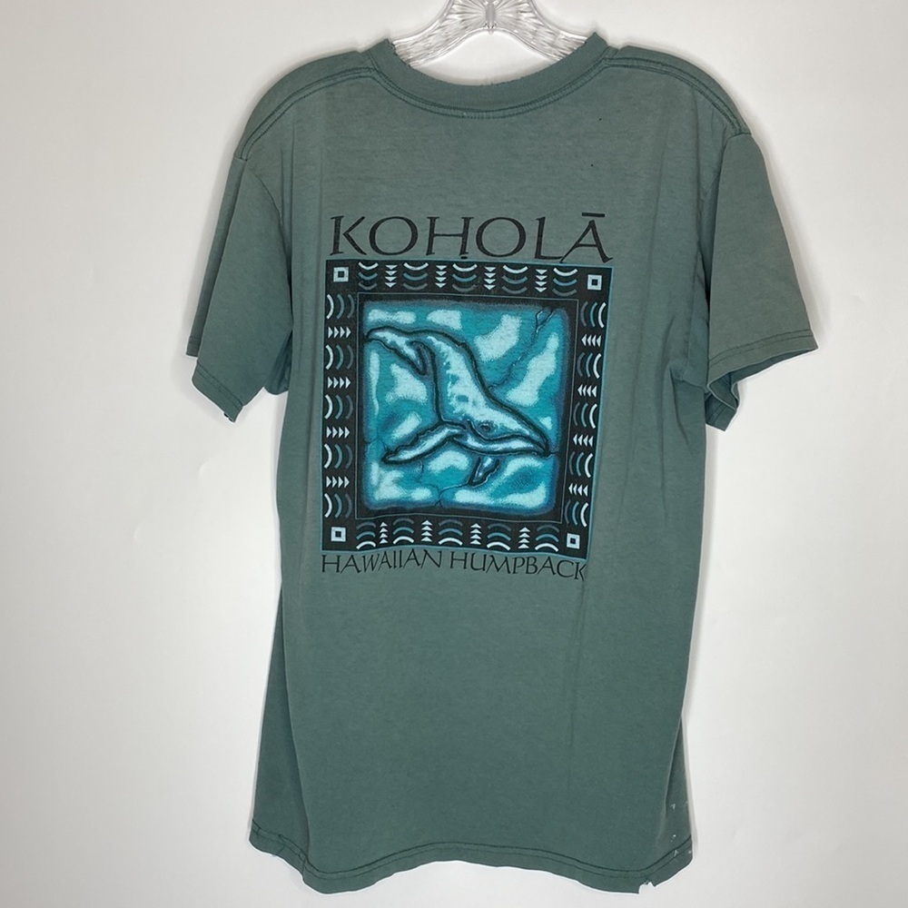 Vintage Anvil Kohola Hawaiian Humpback Whale Tshirt Size Large